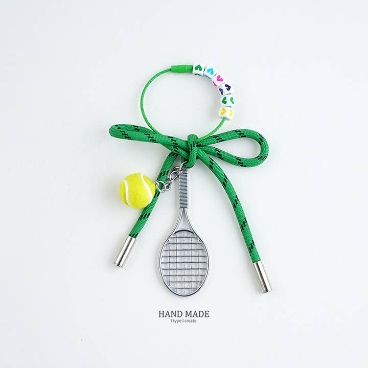 MKS America - Wholesale Keychain - Women's - Tennis Racket Bow Keychain2