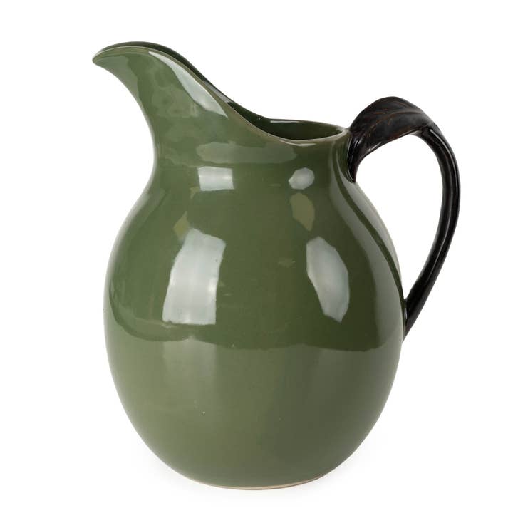 Jug Reactive Glaze - Olive 2PK for wholesale by Candlelight Products Ltd