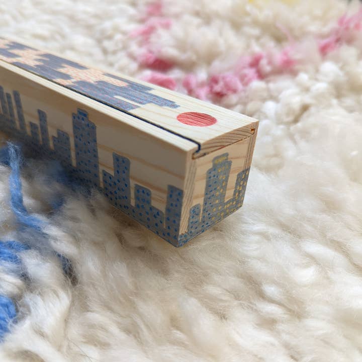 Foreignspell - Wholesale Decorative Box - Skyscrapers | Hand-Painted, One-of-a-Kind Wooden Box4