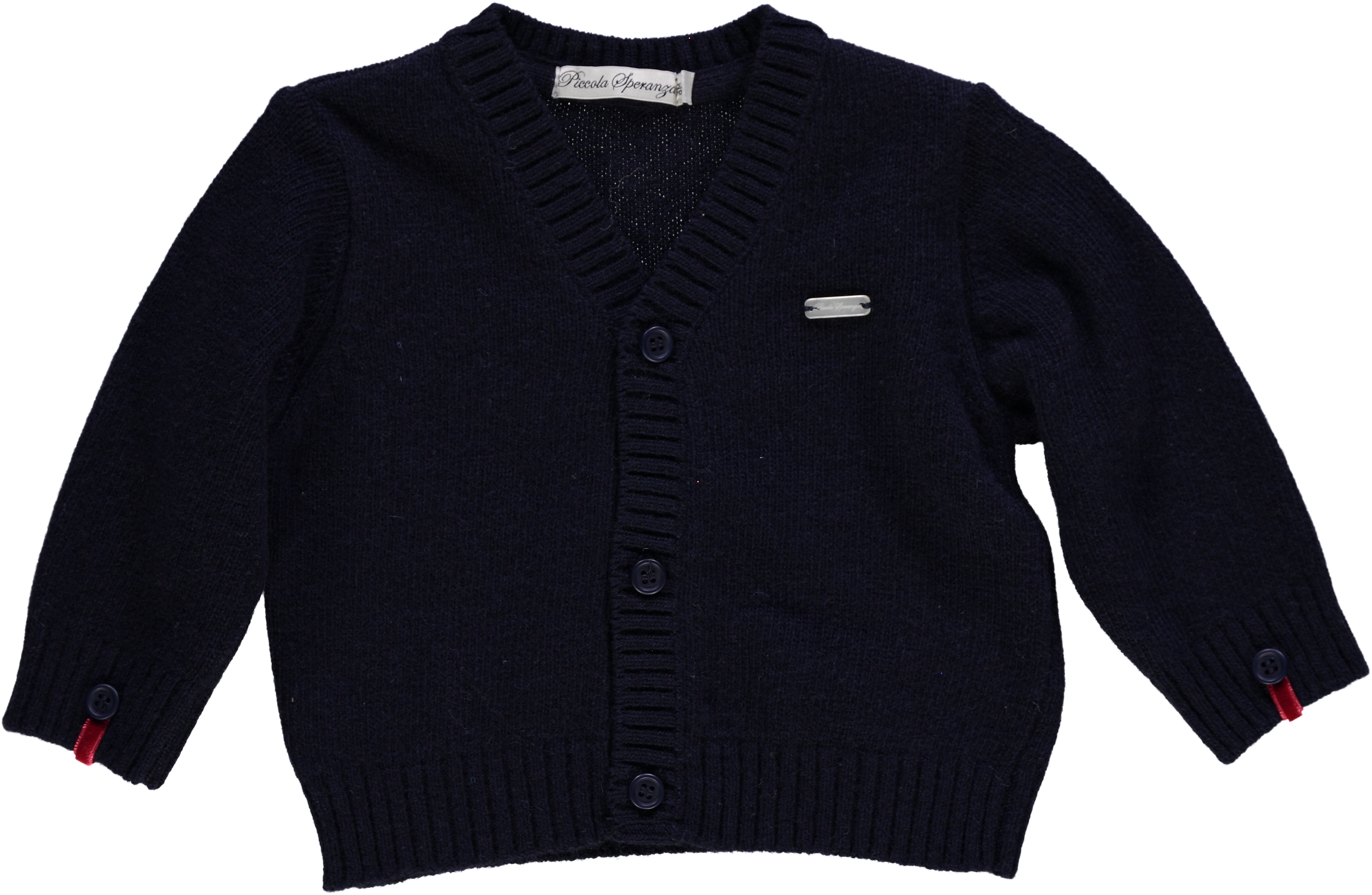 Piccola Speranza - Wholesale Cardigan - Baby - Casaco de malha bebé com fita vermelha0