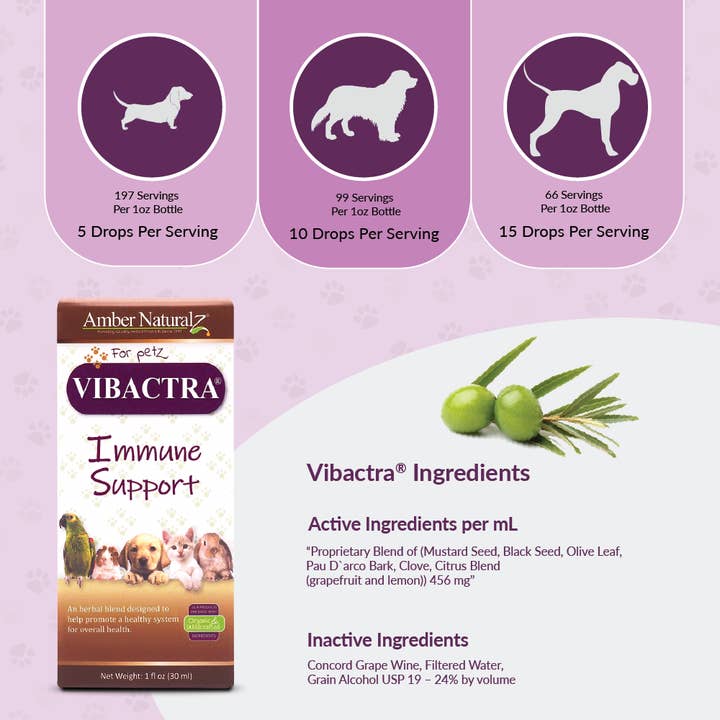 Amber NaturalZ, Inc. - Wholesale Pet Supplement - Cat/Dog - Vibactra | Pet Supplement3
