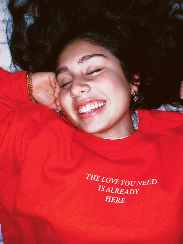 the love u need Crewneck for wholesale by Puro Heart Co