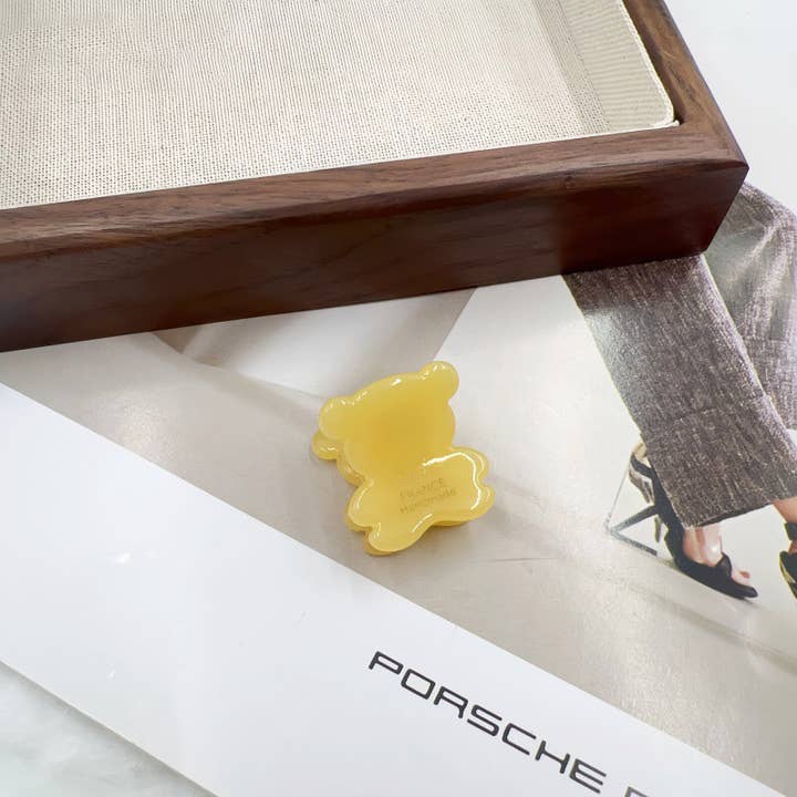 SoapElenGlen - Wholesale Hair Clip - Women's - Adorable Mini Tortoise Shell Bear Acetate Hair Clip9