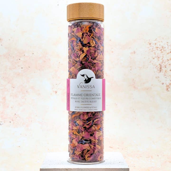 Vanissa - Wholesale Dried/Pressed Flowers - Oriental Flame - Edible Flower Petals