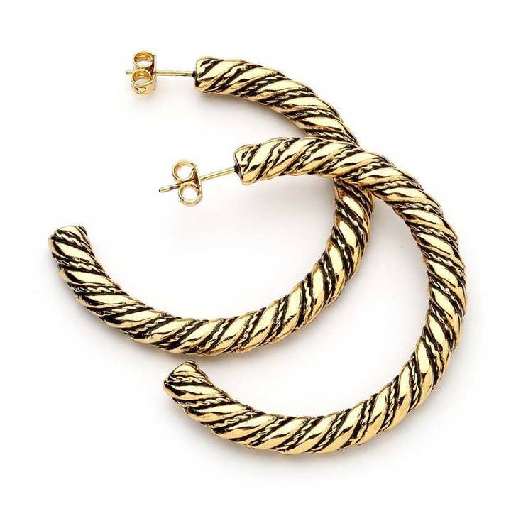 Casual Halka Gold Plated Brass Earring for wholesale by Mon Reve