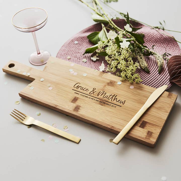 Personalised Engraved Chopping/Cheese Board for wholesale by Sophia Victoria Joy