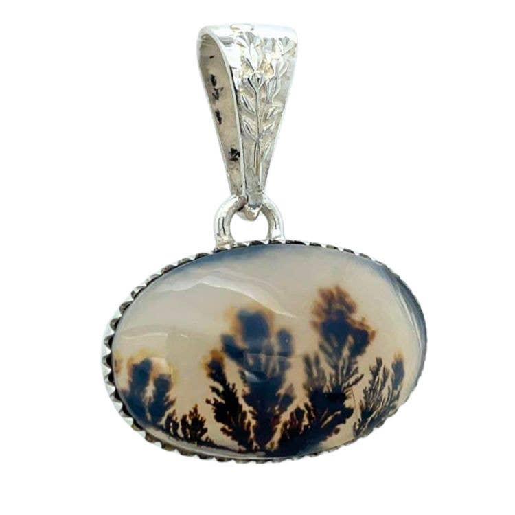 Esprit Creations - Wholesale Pendant/Charm Necklace - Scenic Dendrite Agate Pendant0