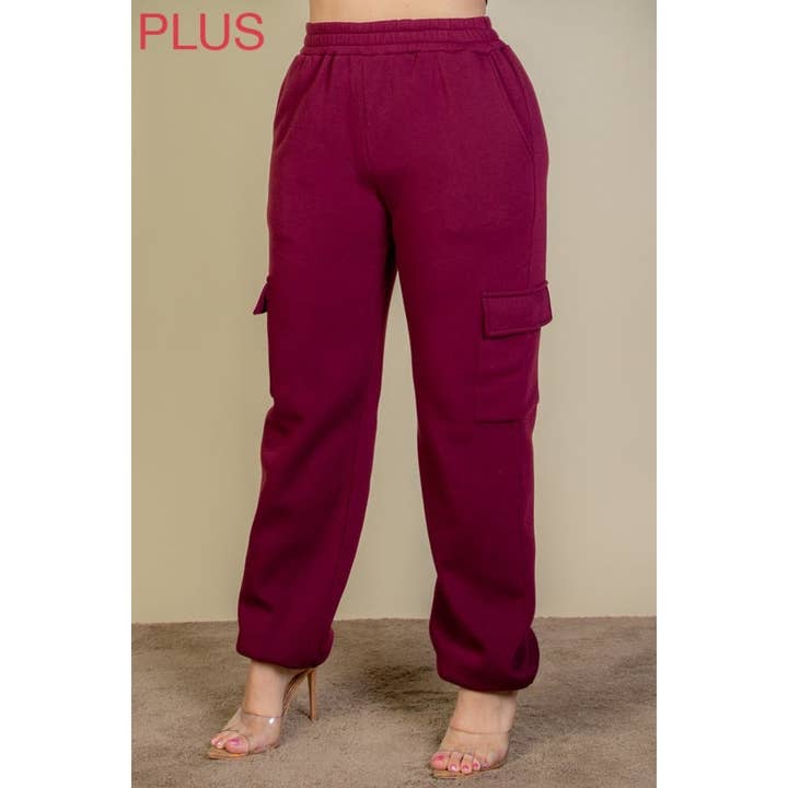 Timeless - Wholesale Athletic Sweatpants/Joggers - Women's - PLUS Cargo Jogger Sweatpants10