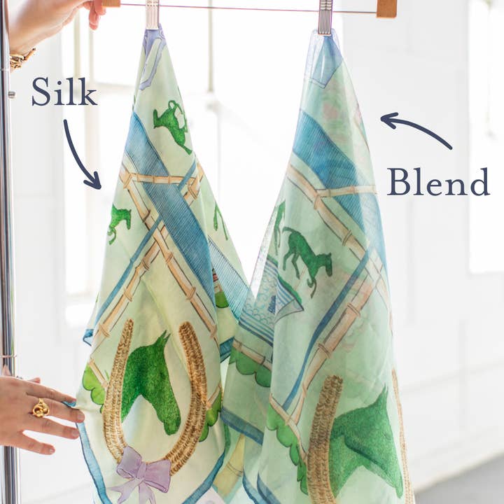 Maizie Clarke LLC - Wholesale Scarf - Women's - Equestrian Topiary Scarf2