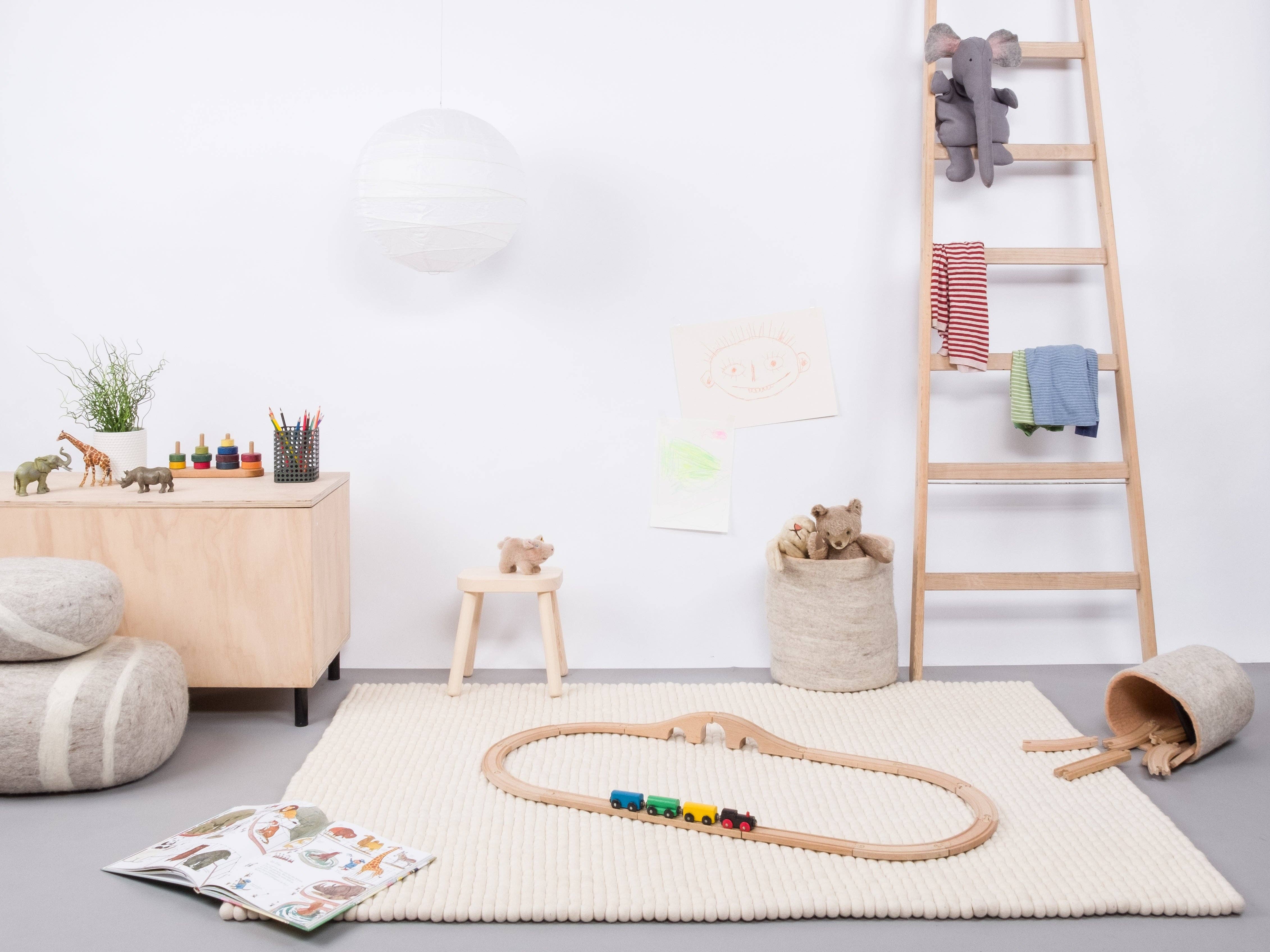 myfelt - Wholesale Area Rug - Linéa felt ball rug rectangular 100% wool4