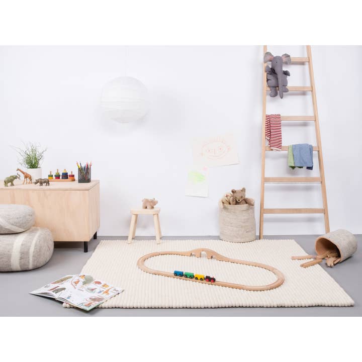 myfelt - Wholesale Area Rug - Linéa felt ball rug rectangular 100% wool4