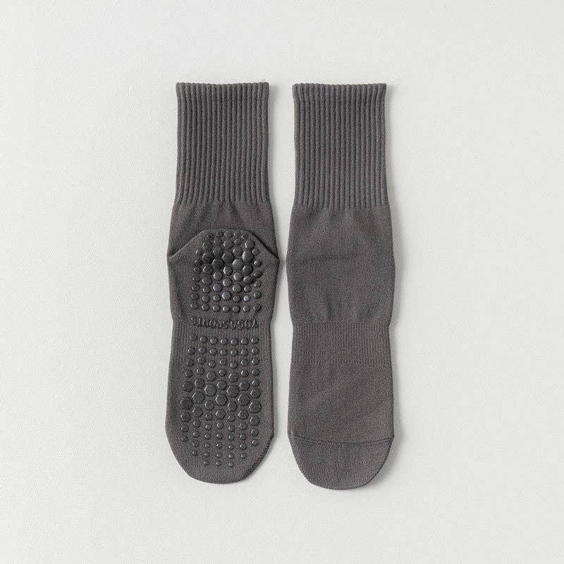 VividLux – Engroshandel Strømper - Dame – Ensfarvede yoga-gribesokker2