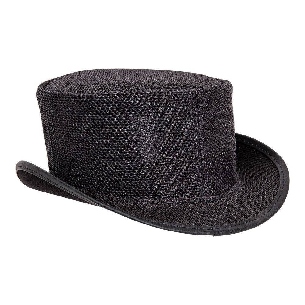 Black Breathable Mesh Top Hat Unbanded - Style  Rogue for wholesale on Faire4