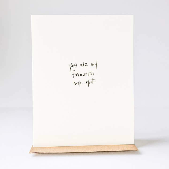 Nap Spot Card för wholesale av under the stairs paper co.