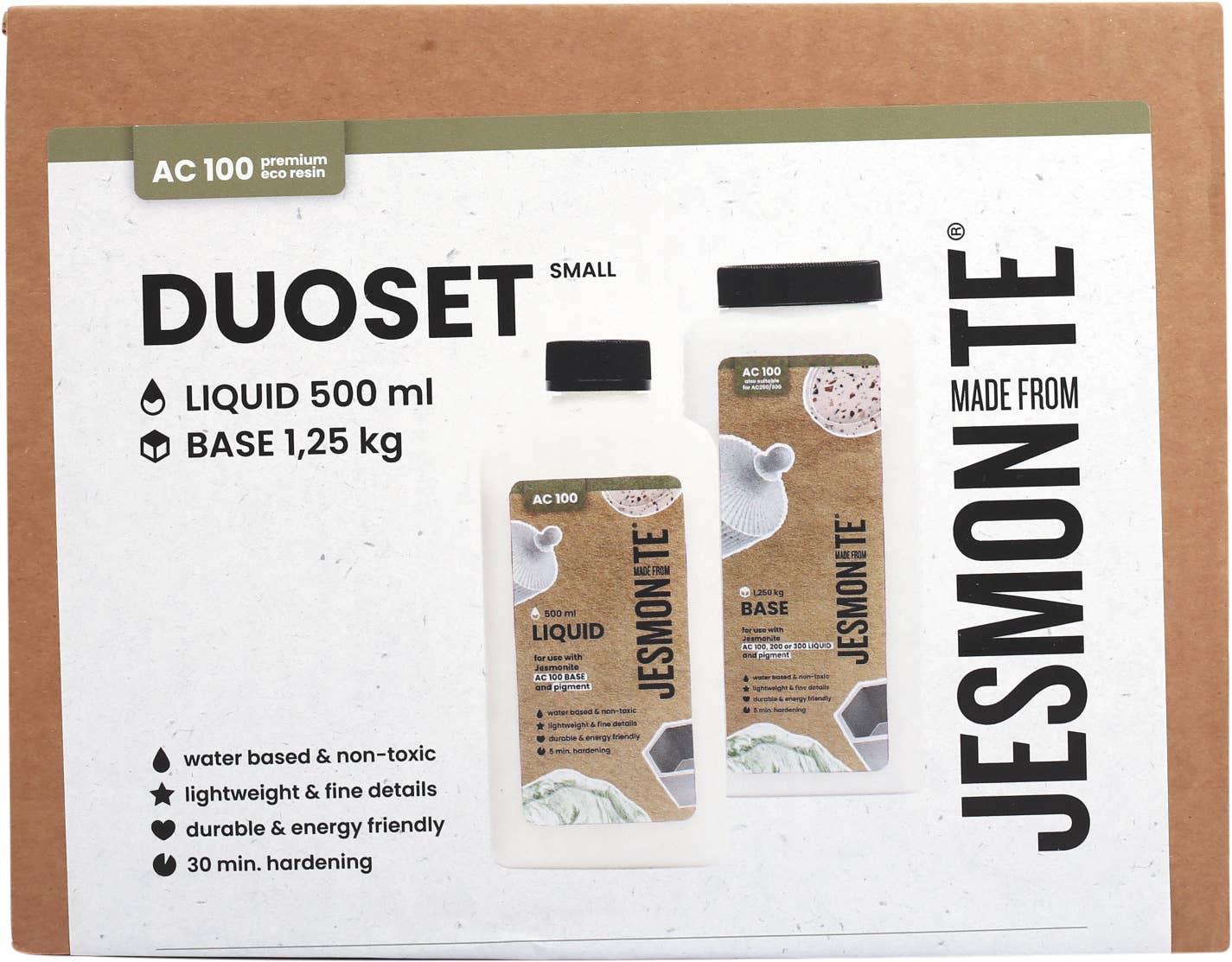 Graine Créative - Wholesale Craft Supplies - JESMONITE AC100 SET 500ML LIQUID & 1250GR BASE BOX2