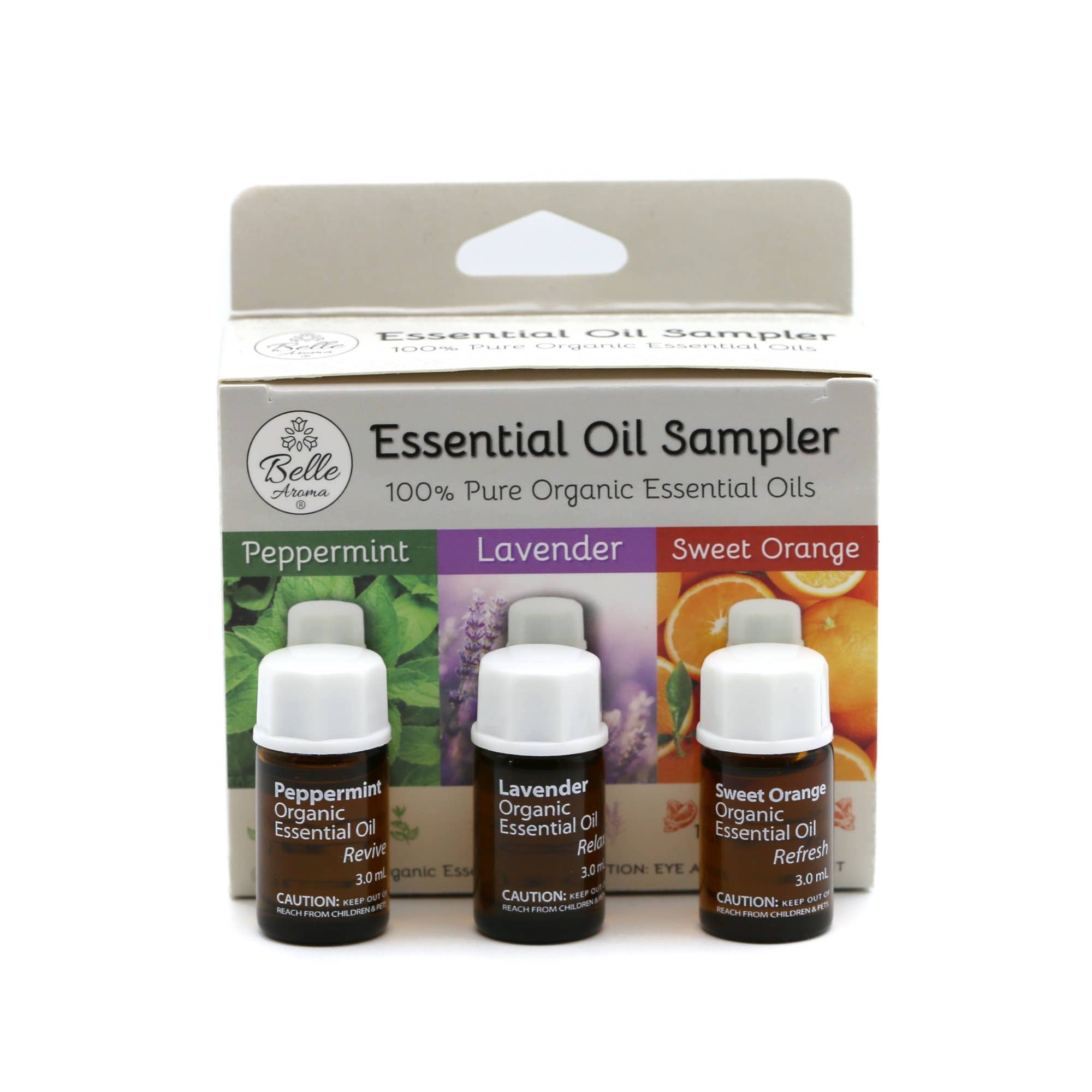 Belle Aroma® - Wholesale Essential Oil - 3 in 1 Essential Oil Sampler