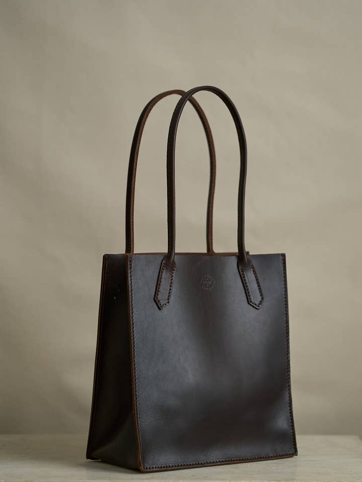 Leather Dock Bag, Standard Brown Latigo for wholesale by FORESTBOUND