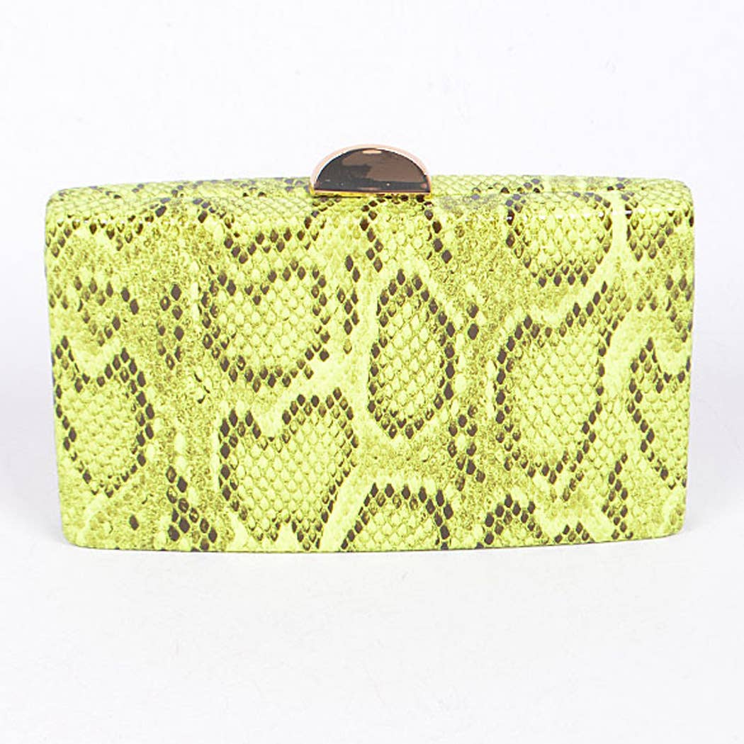 3AM BY H&D ACCESSORIES - Wholesale Clutch Bag - Women's - Snakeskin Clutch 6291