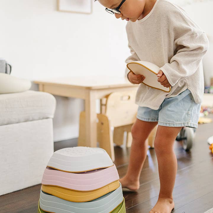 Marlowe & Co - Wholesale Stacking Rings Game - Baby - Balance Stepping Stones5