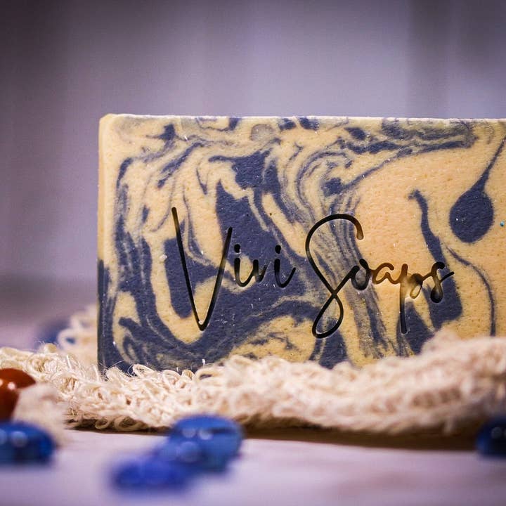 ViviSoaps - Vente Pains de savon - Thym aux bleuets - Savon au lait de chèvre7