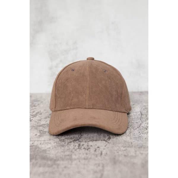JOSSLYN by wall to wall - Wholesale Baseball Cap - Women's - SUEDE VEGAN BASEBALL CAP | 40CP00171