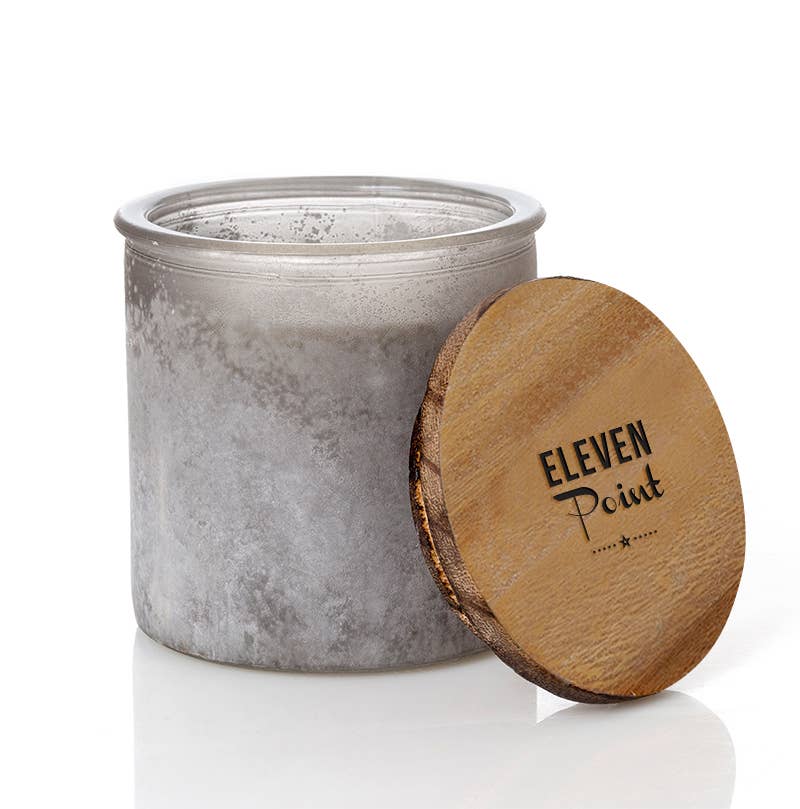Eleven Point Fragrance - Wholesale Jar/Filled Candle - Gray River Rock Candle