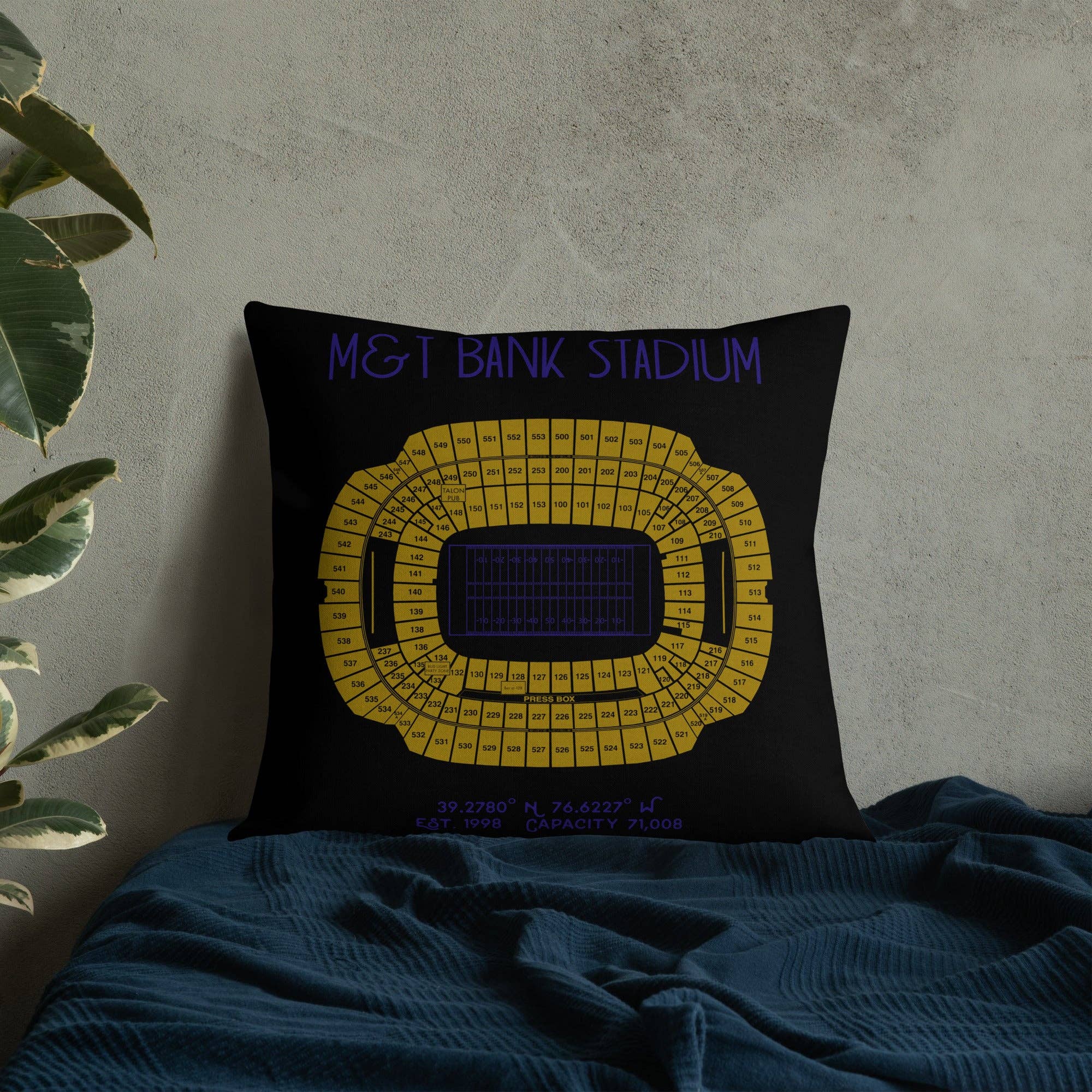 Stadium Prints by BTB – wholesale Throw/decorative pillow – Baltimore Ravens Football Stadium & City Pillows10