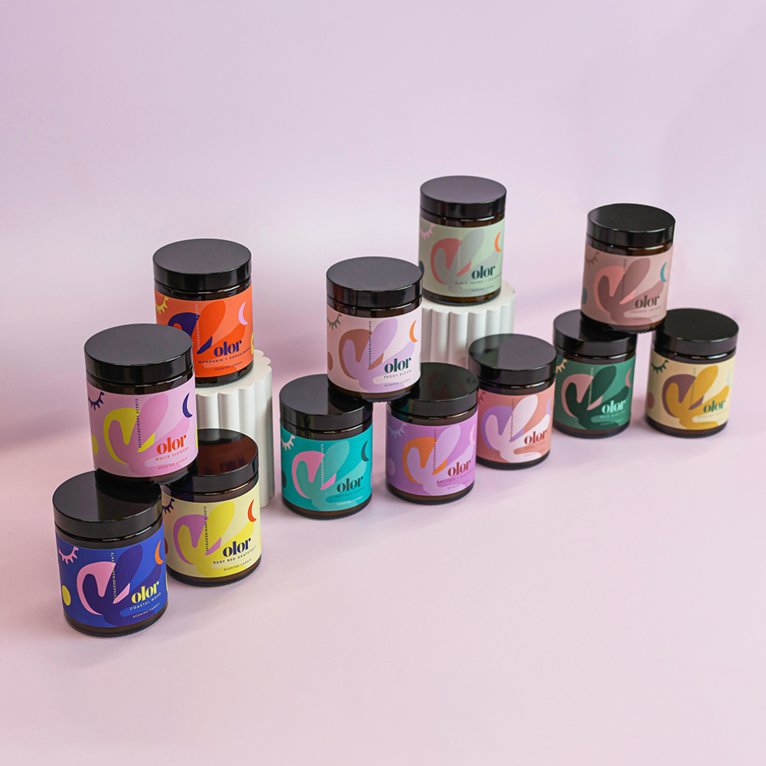 OLOR – Vela em jarro/copo por atacado – Jarro Vermelho Toranja Rubi5