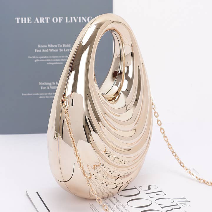 3AM BY H&D ACCESSORIES - Wholesale Clutch Bag - Women's - Metallic Acrylic Bag