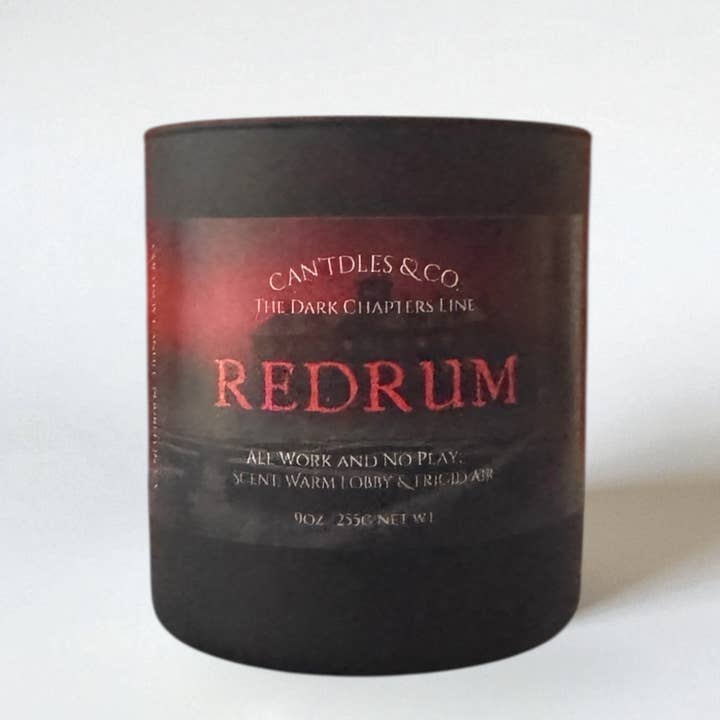 Redrum - Horror Novel-Inspired Candle | Oddity & Reader for wholesale by Can'tdles & Co.