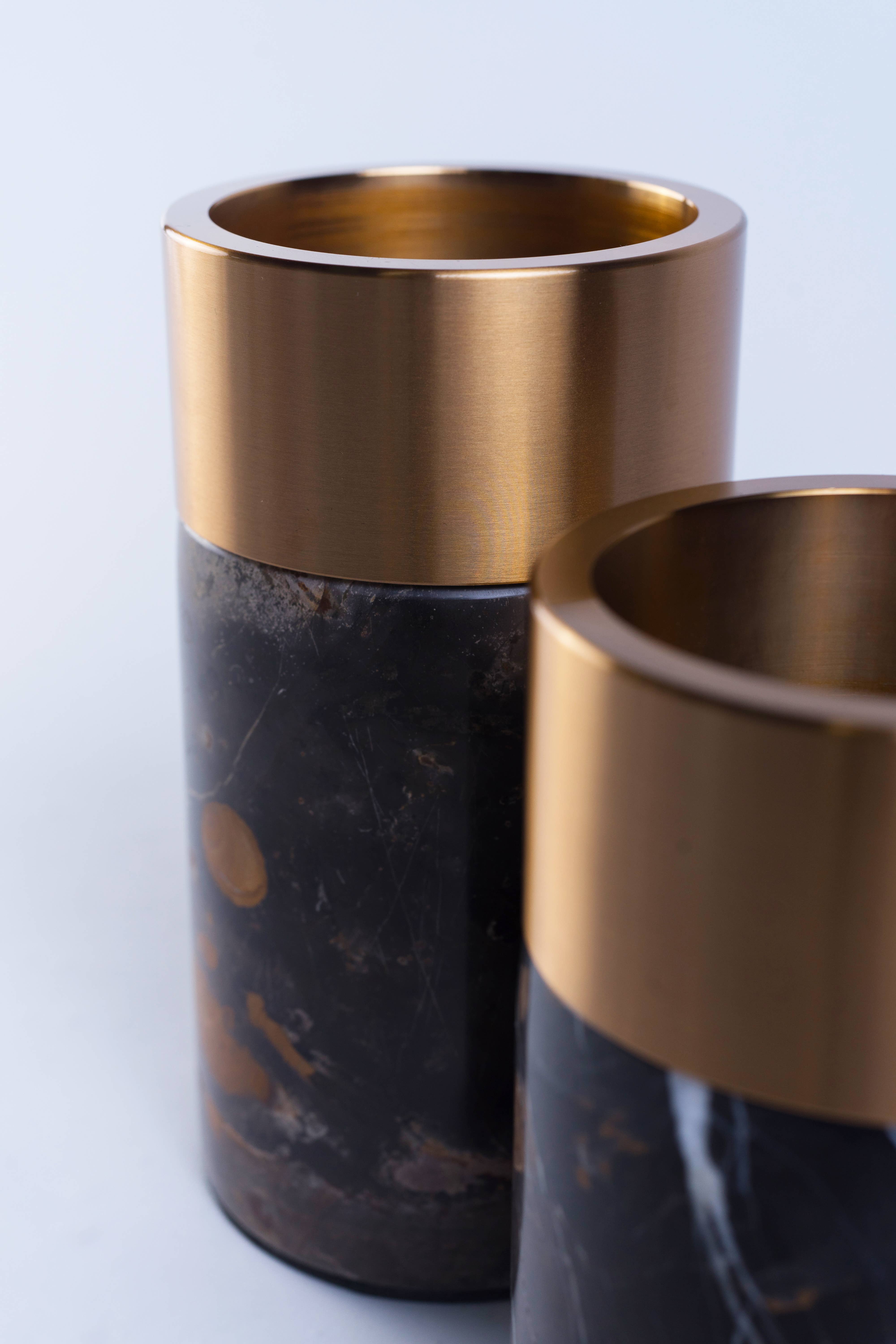 PIETRA DI CASA - Wholesale Decorative Jar - PAIPU Marble Jar | Black and Gold | Handmade2