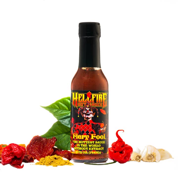 Hellfire Hot Sauce Inc - Wholesale Hot Sauce - Fiery Fool Hot Sauce0