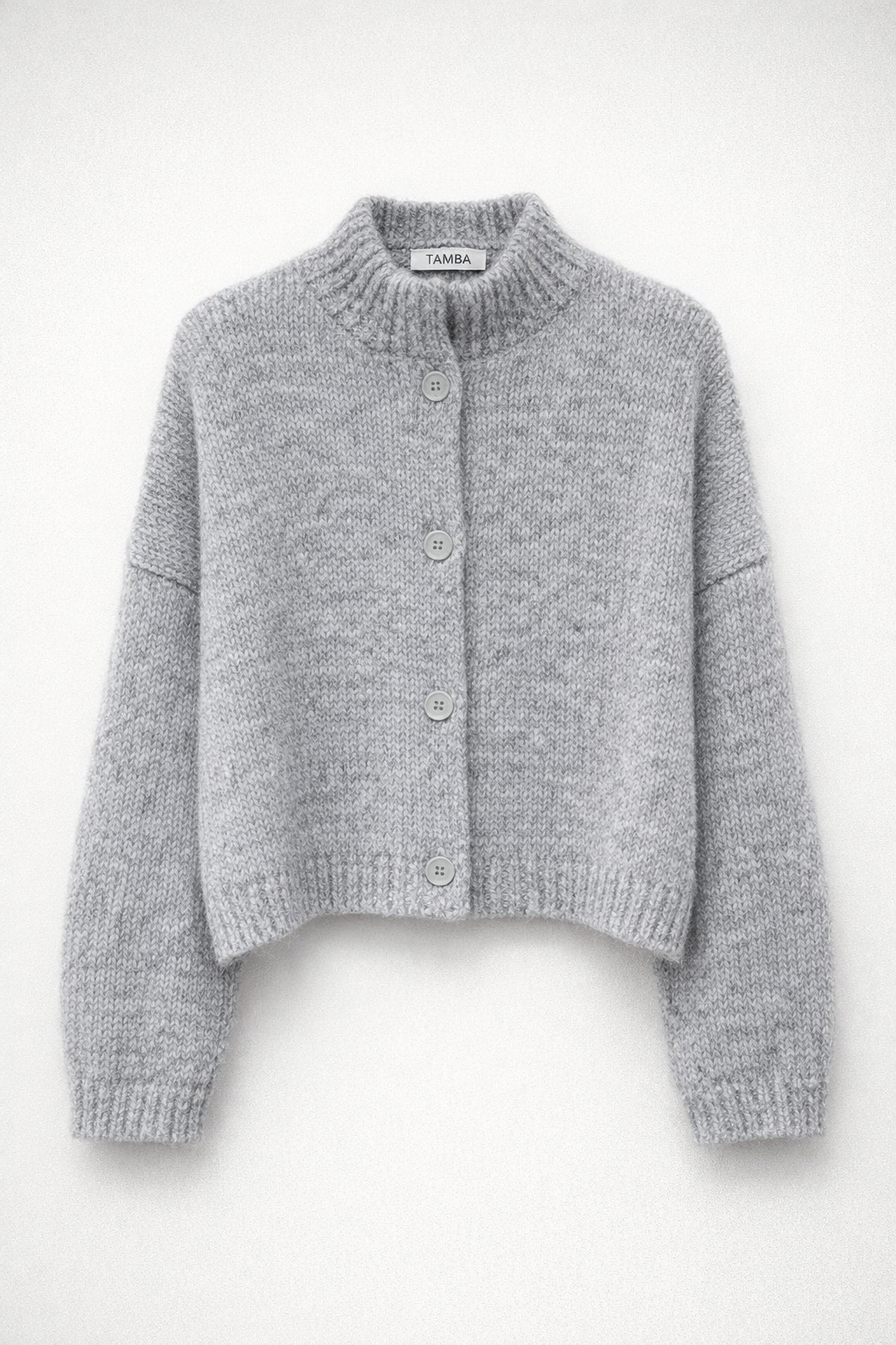 TAMBA – wholesale Kofta - Dam – Angora alpacka kofta med ståkrage och knappslå7