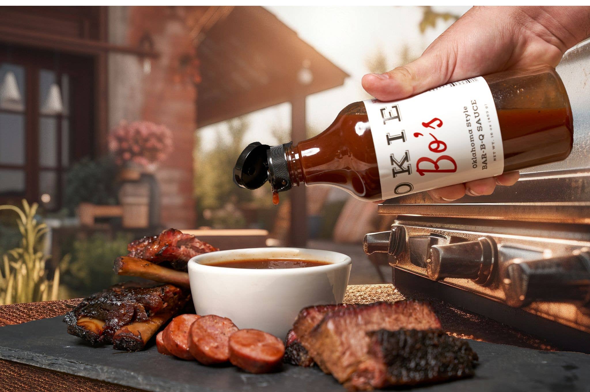 Okie Bo’s BBQ Sauce – Engroshandel BBQ-sauce – Okie Bo"s originale BAR-B-Q-sauce 16 oz.8