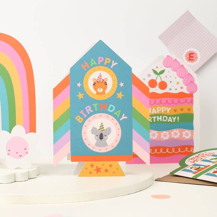 Mifkins - Wholesale Birthday Card - Rocket Birthday Card5