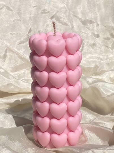 Candle - heart tower for wholesale by Jendels