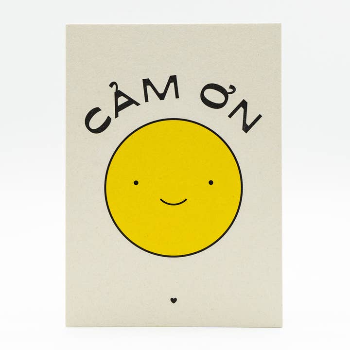 reisundpapier - Wholesale Postcard - Postcard Vietnamese Thank you "cam on" Smiley2