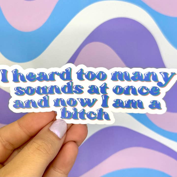 For mange lyde klistermærke - Blå for engroshandel hos Ordinary Joy Studio