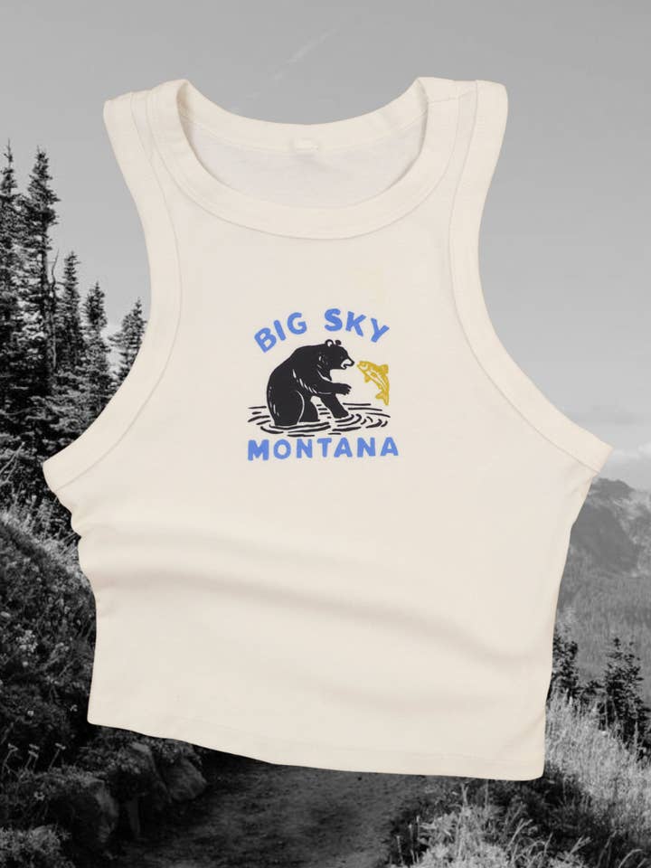 Catch of the Day Crop Tank for wholesale by Intrigue Ink