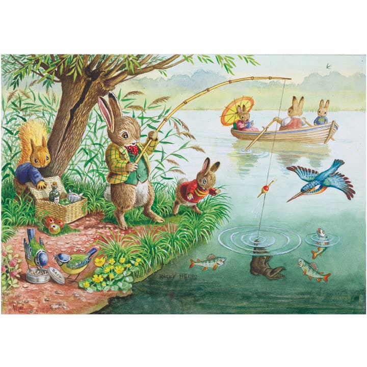 The Catch of the Season - Racey Helps Postcard for wholesale by Ganymed Press