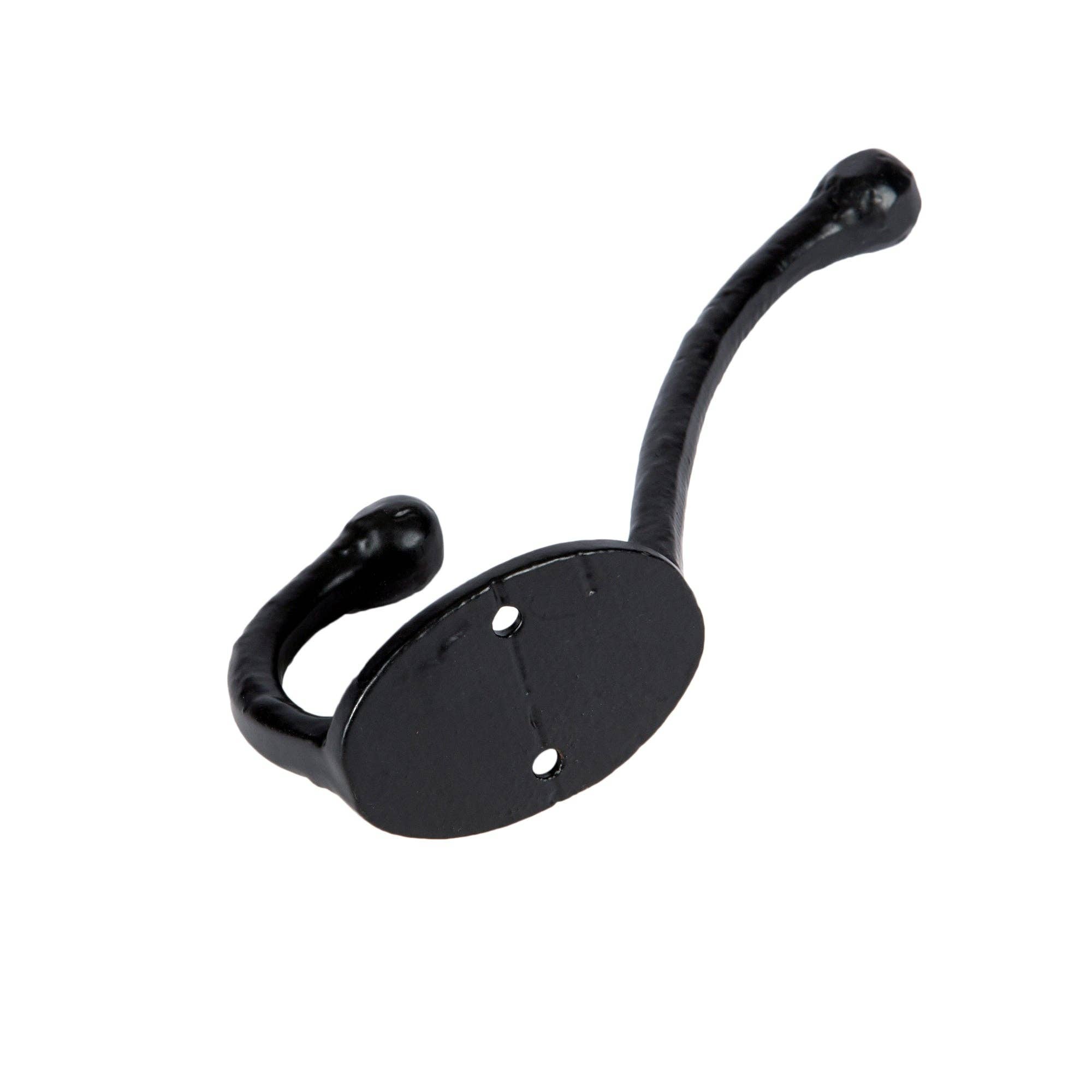 Rinkit Ltd – wholesale Wall hook – Rounded Hat & Coat Hook - W35mm x H125mm - Black3