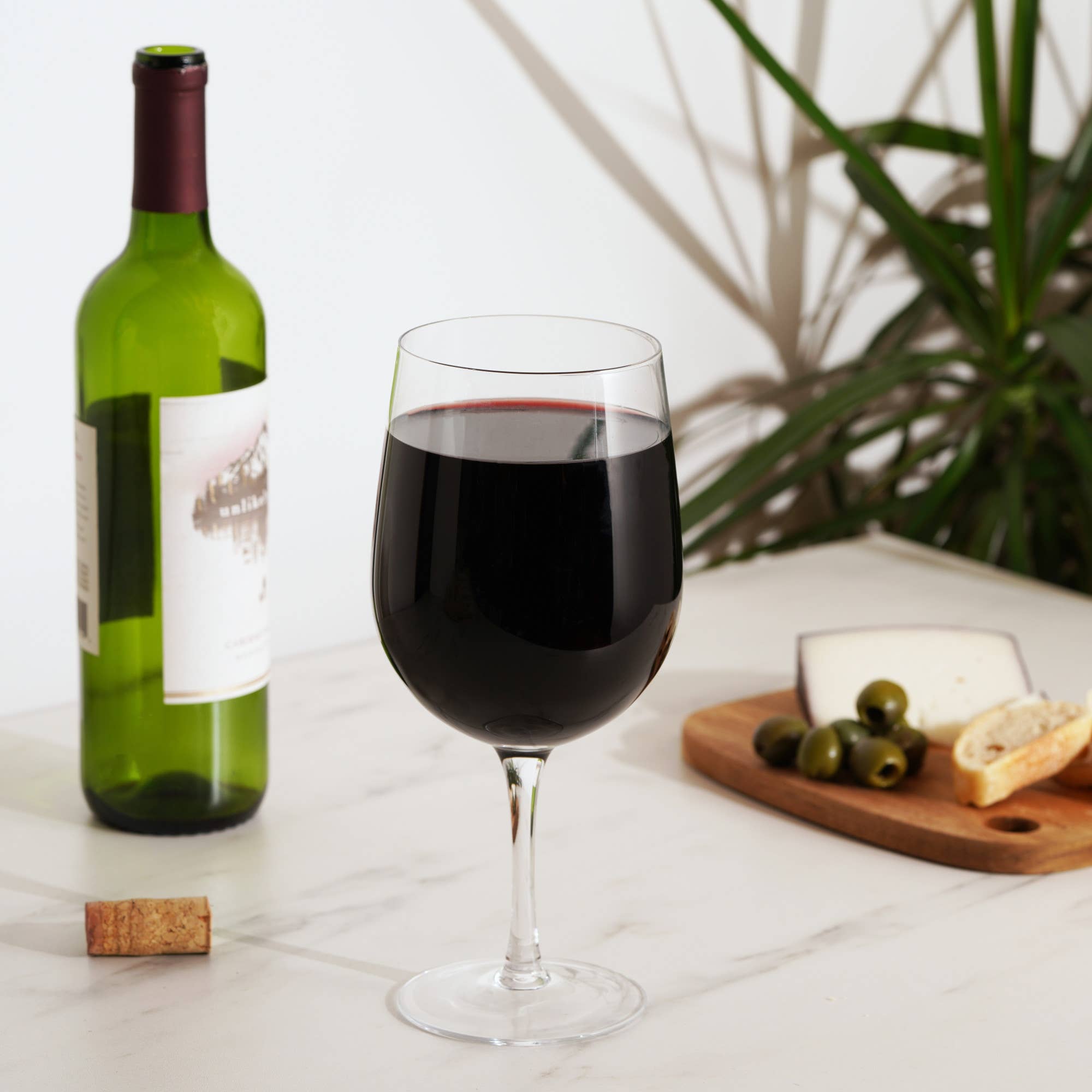 Clear Big Swig 750 ml Whole Bottle Wine Glass for wholesale on Faire3