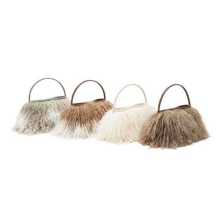 Borsa in Pelle di Agnello Tibetano Neutro | Colori Assortiti per la vendita all'ingrosso da parte di OUTPOST ORIGINAL