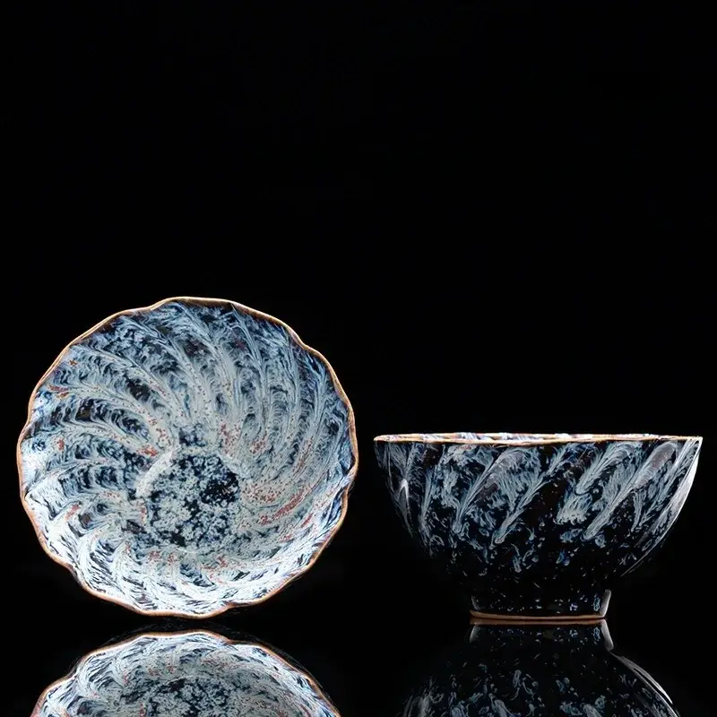 Otterware – wholesale Coffee/tea cup – Handmade Artisanal Tenmoku Glaze Tasting Cup (Single)29