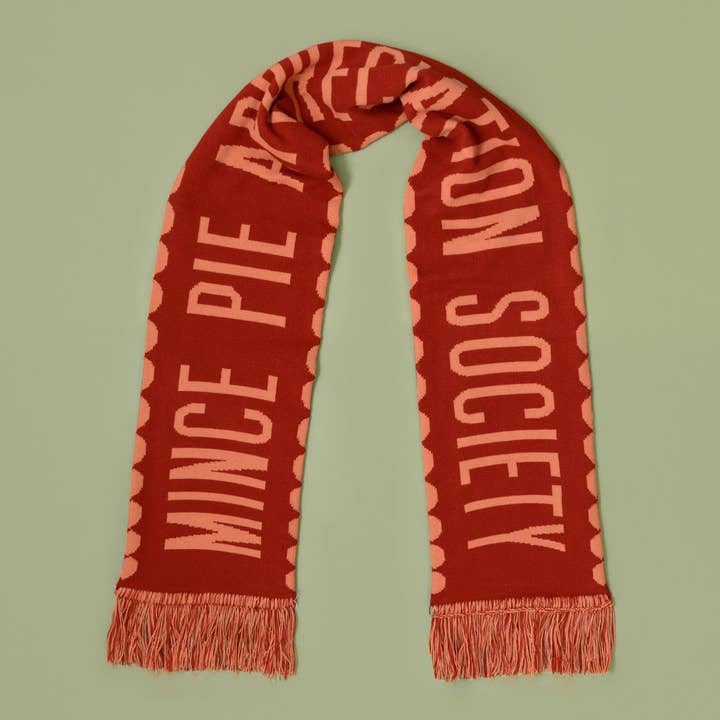 Alphabet Bags – wholesale Halsduk - Unisex – Mince Pie Appreciation Society - Roststickad halsduk
