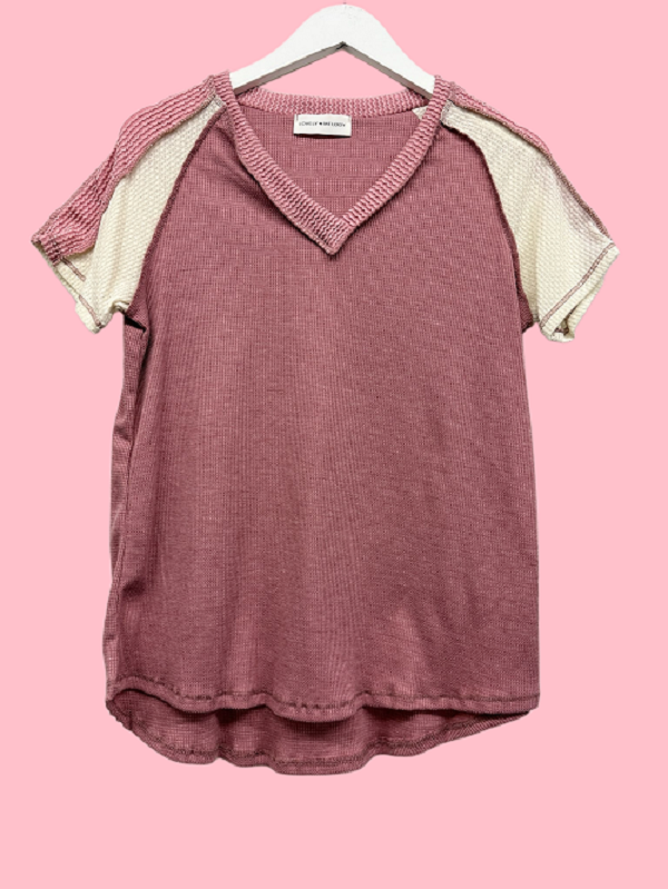 lovely melody - Wholesale Knit Top - Women's - LMT3878-Clarissas Color block top17