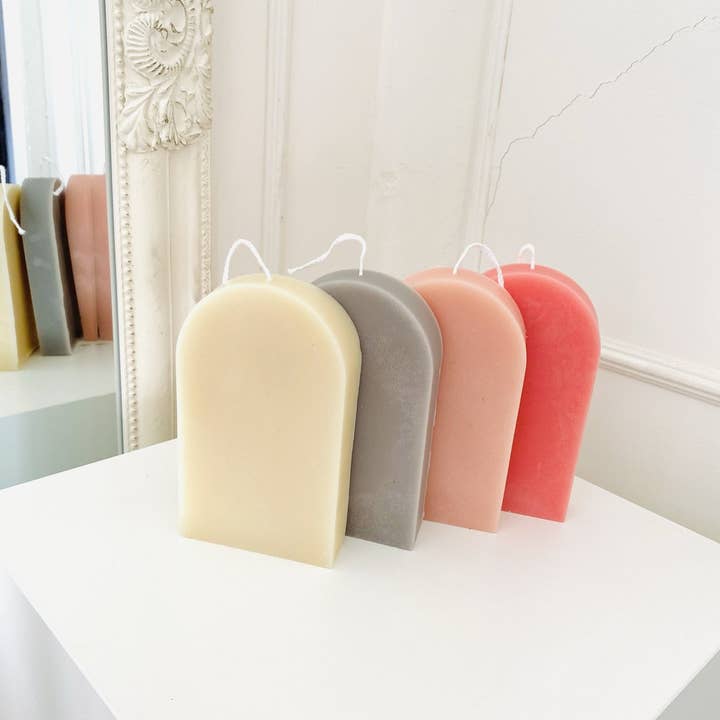 Maple + Love - Vente Bougies originales - Bougies en cire d'abeille aux formes géométriques colorées9