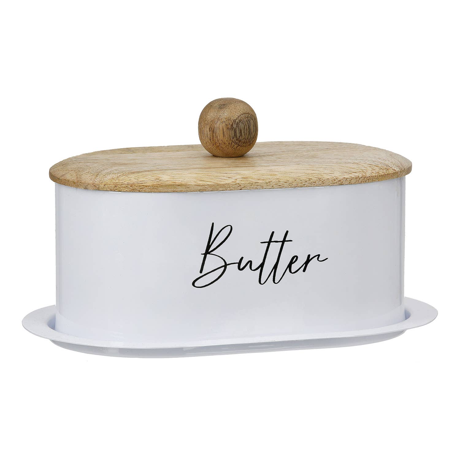Vita butter dish, white h.12,5 cm for wholesale on Faire0