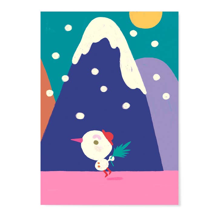 Christmas Card CHRISTMAS IN THE WOODS III for wholesale by Franziska Uhlig Illustration