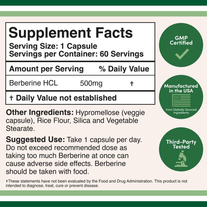 Double Wood Supplements - Wholesale Oral Supplement/Vitamin - Berberine